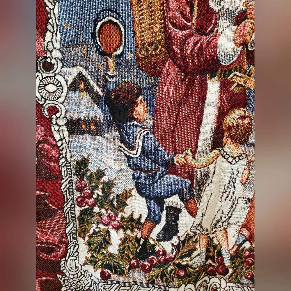 Christmas Tapestry with Santa Design